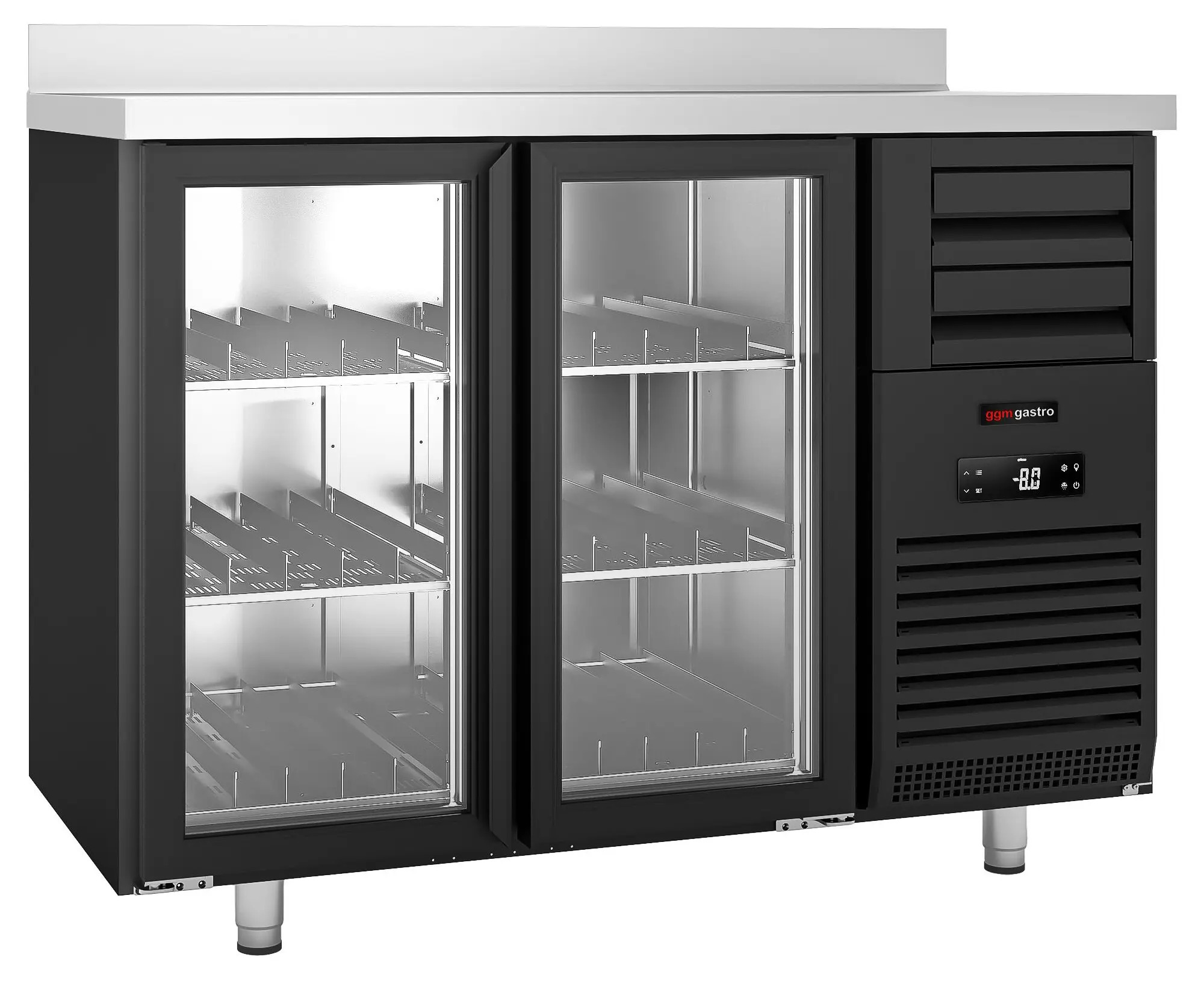 Masa frigorifica pentru bar GGM Gastro BGFI157B (Black) - 2
