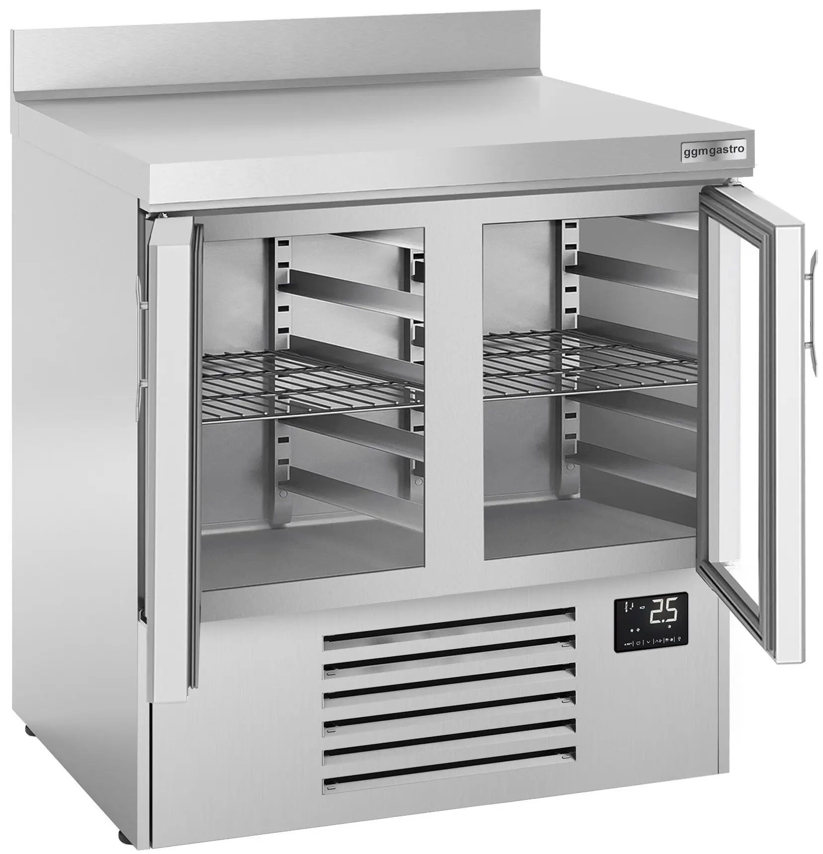 Masa frigorifica pentru bar GGM Gastro BGI107M (Inox) - 3