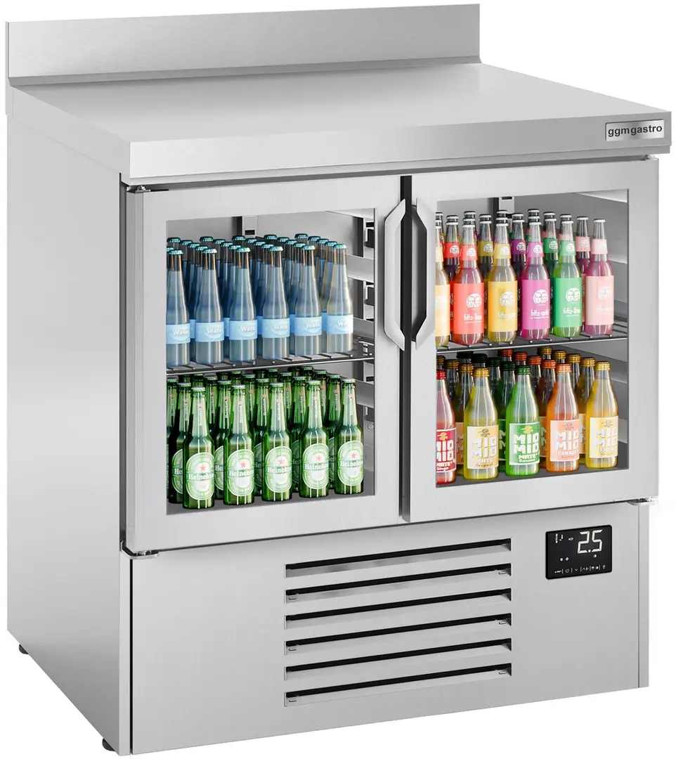 Masa frigorifica pentru bar GGM Gastro BGI107M (Inox)