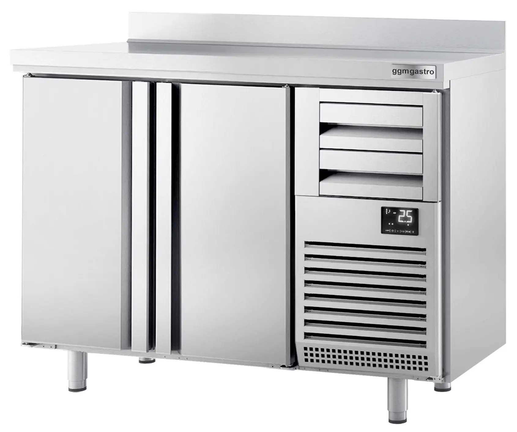 Masa frigorifica pentru bar GGM Gastro BGI156H (Inox) - 2