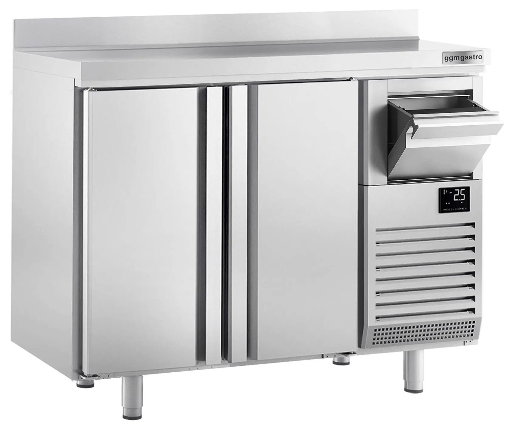 Masa frigorifica pentru bar GGM Gastro BGI156HA (Inox) - 2