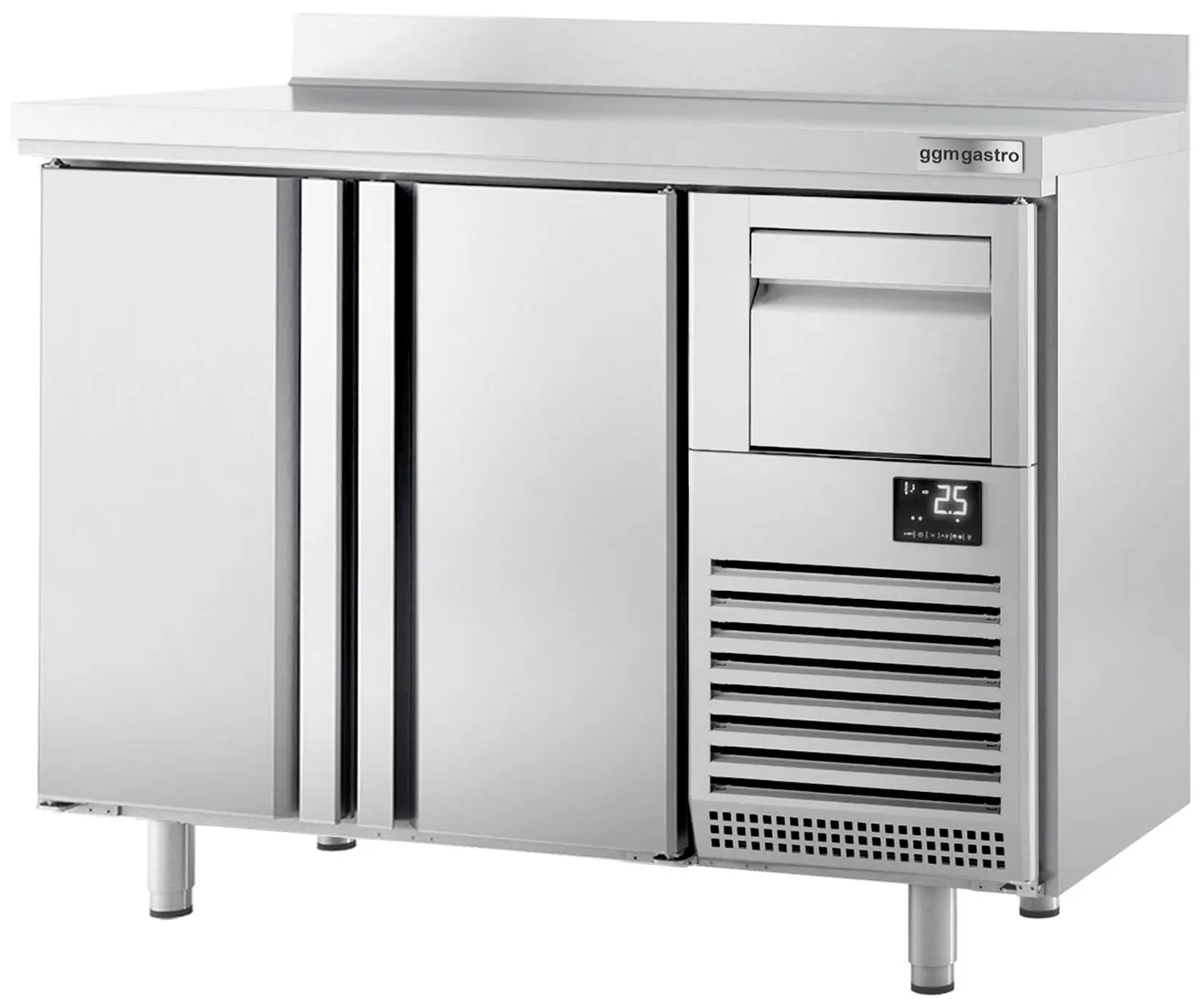 Masa frigorifica pentru bar GGM Gastro BGI156HA (Inox) - 3