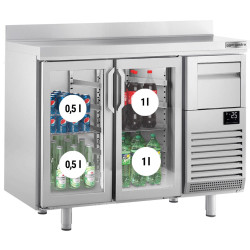 Masa frigorifica pentru bar GGM Gastro BGI156HGA (Inox) Thumb