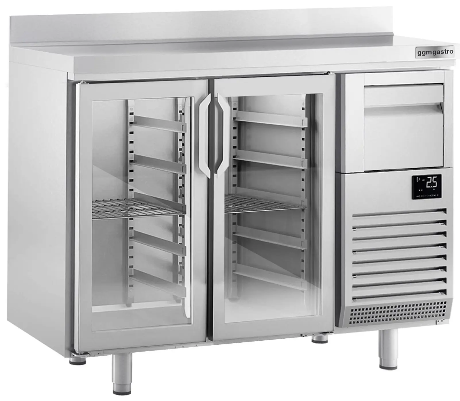 Masa frigorifica pentru bar GGM Gastro BGI156HGA (Inox) - 3