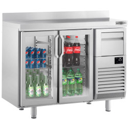 Masa frigorifica pentru bar GGM Gastro BGI156HGA (Inox)