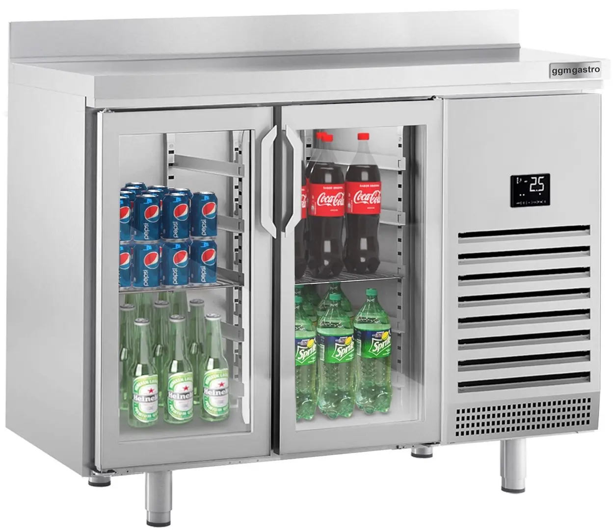 Masa frigorifica pentru bar GGM Gastro BGI157 (Inox)