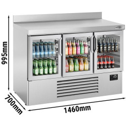 Masa frigorifica pentru bar GGM Gastro BGI157M (Inox) Thumb