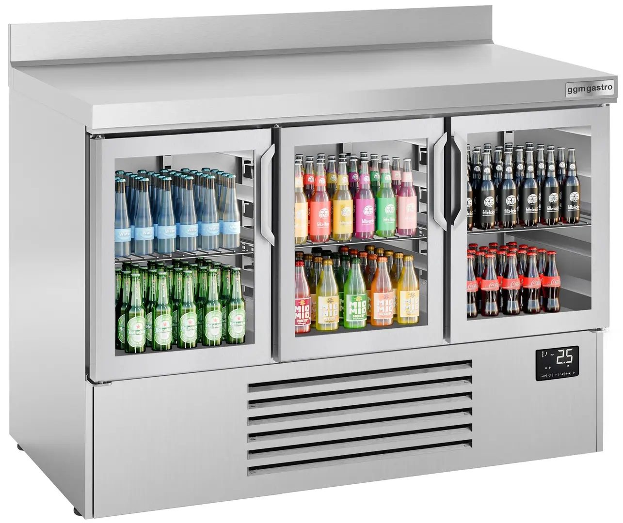 Masa frigorifica pentru bar GGM Gastro BGI157M (Inox)