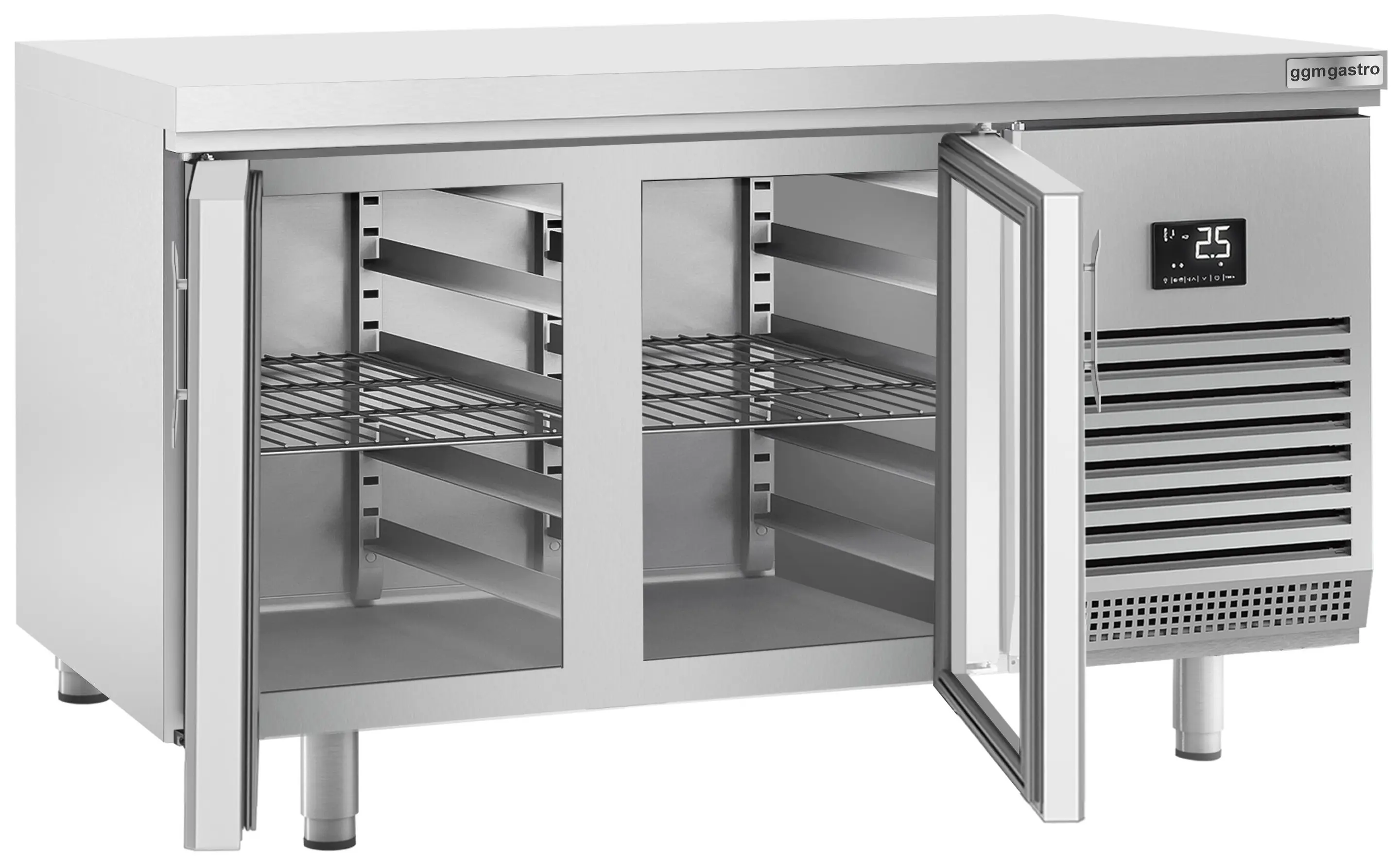 Masa frigorifica pentru bar GGM Gastro BGI168G (Inox) - 3