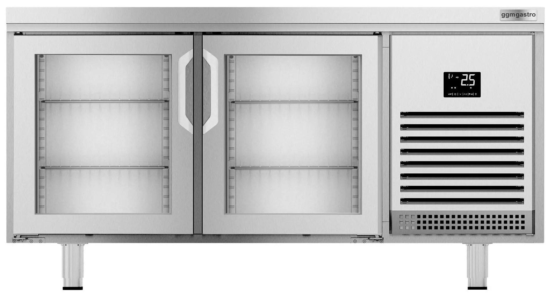 Masa frigorifica pentru bar GGM Gastro BGI168G (Inox) - 4