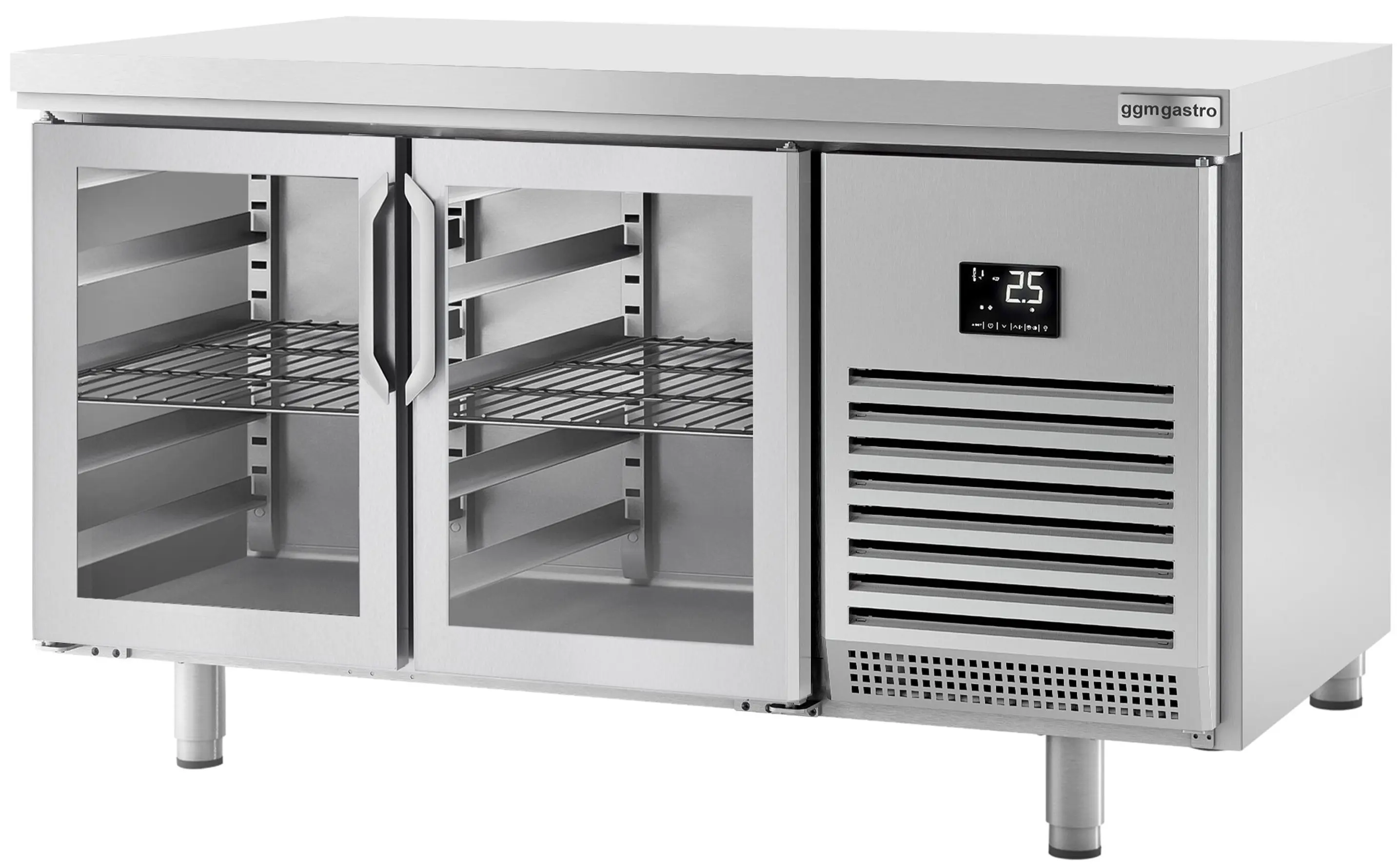 Masa frigorifica pentru bar GGM Gastro BGI168G (Inox) - 5