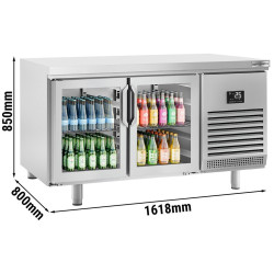 Masa frigorifica pentru bar GGM Gastro BGI168G (Inox) Thumb