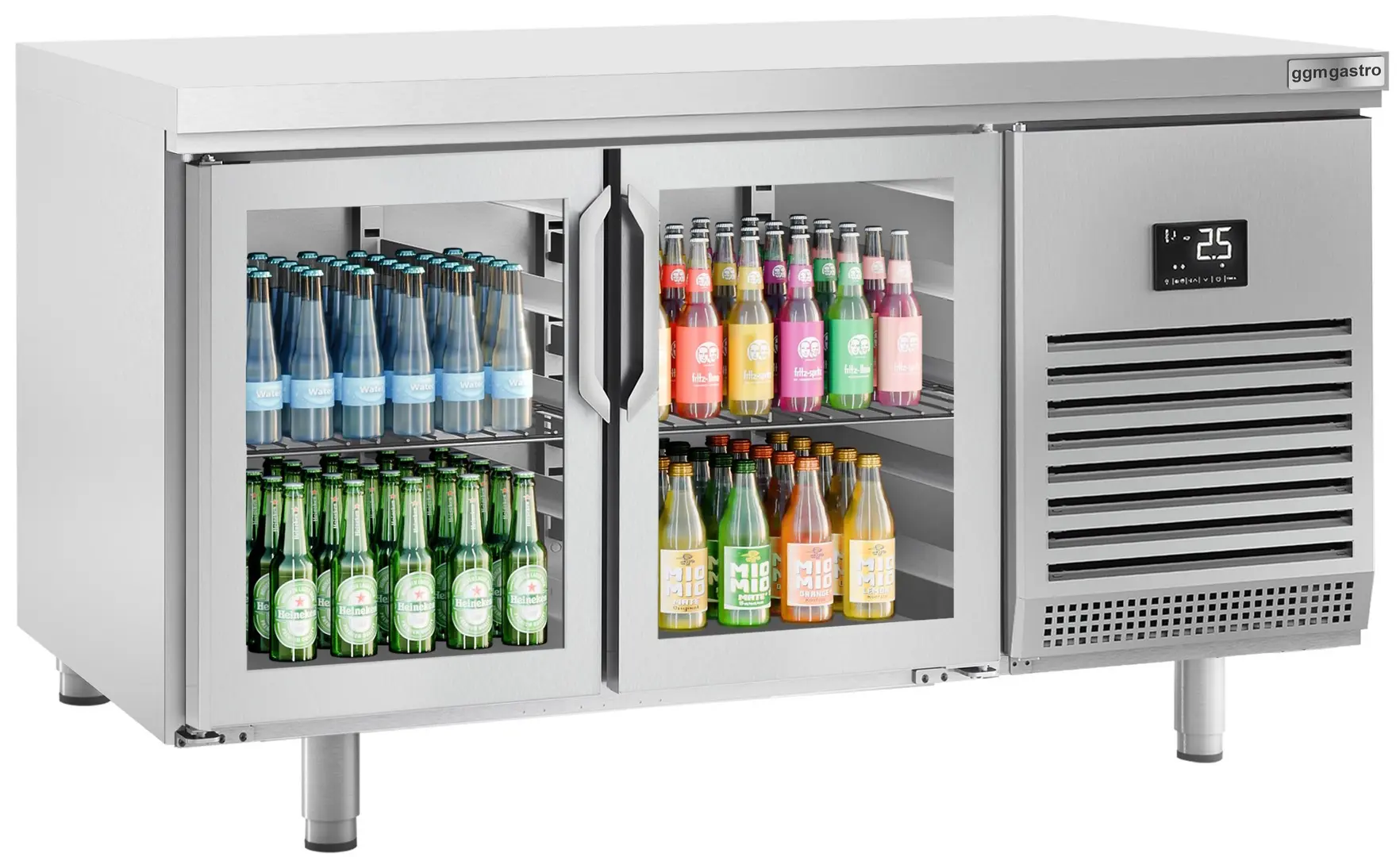 Masa frigorifica pentru bar GGM Gastro BGI168G (Inox)