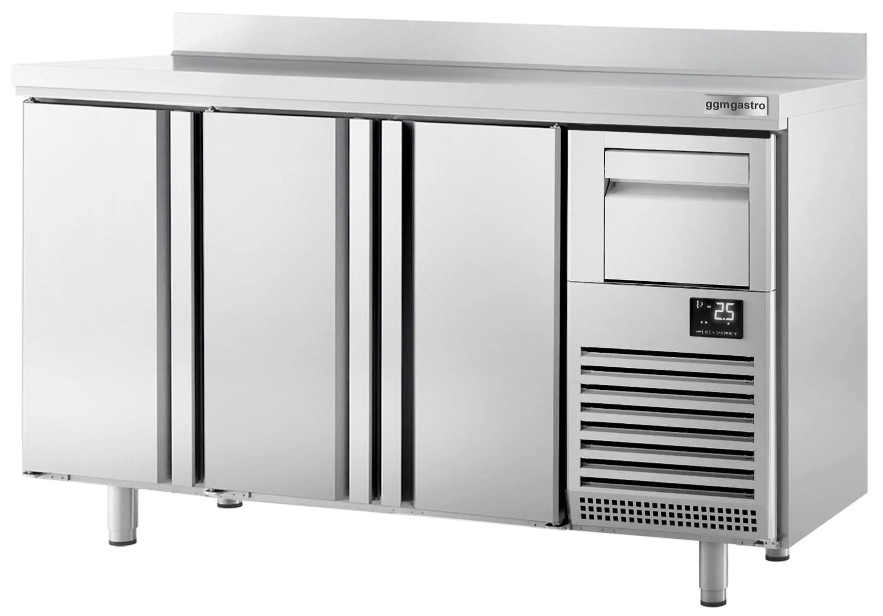 Masa frigorifica pentru bar GGM Gastro BGI206HA (Inox) - 3