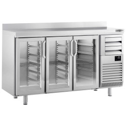 Masa frigorifica pentru bar GGM Gastro BGI206HG (Inox) Thumb