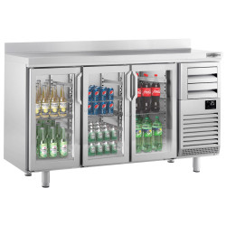 Masa frigorifica pentru bar GGM Gastro BGI206HG (Inox)