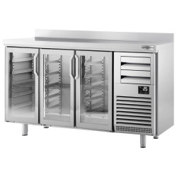 Masa frigorifica pentru bar GGM Gastro BGI206HG (Inox) Thumb