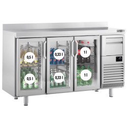 Masa frigorifica pentru bar GGM Gastro BGI206HGA (Inox) Thumb