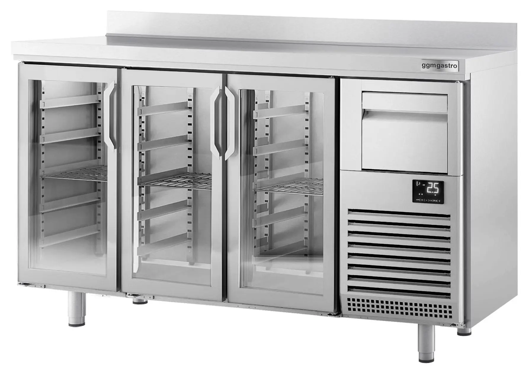 Masa frigorifica pentru bar GGM Gastro BGI206HGA (Inox) - 4