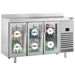 Masa frigorifica pentru bar GGM Gastro BGI207 (Inox) Thumb