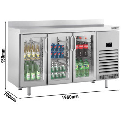 Masa frigorifica pentru bar GGM Gastro BGI207 (Inox) Thumb