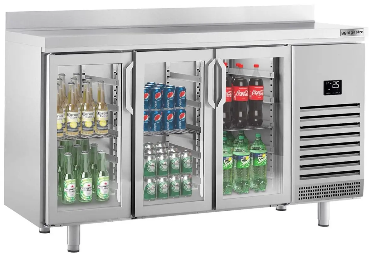 Masa frigorifica pentru bar GGM Gastro BGI207 (Inox)