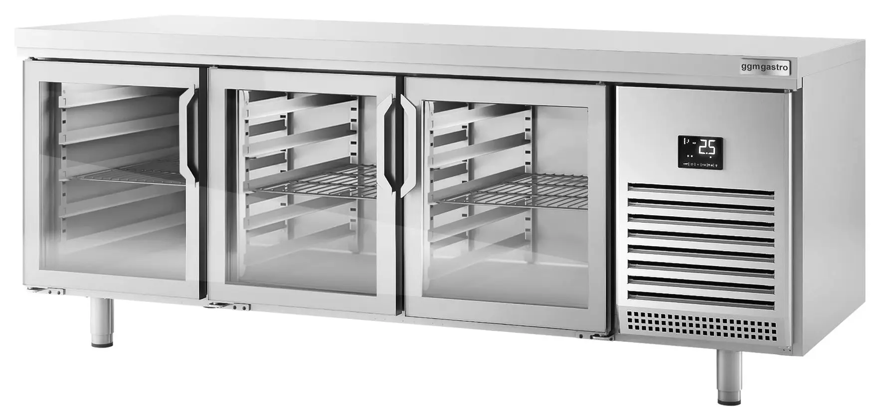 Masa frigorifica pentru bar GGM Gastro BGI228GB (Inox) - 4