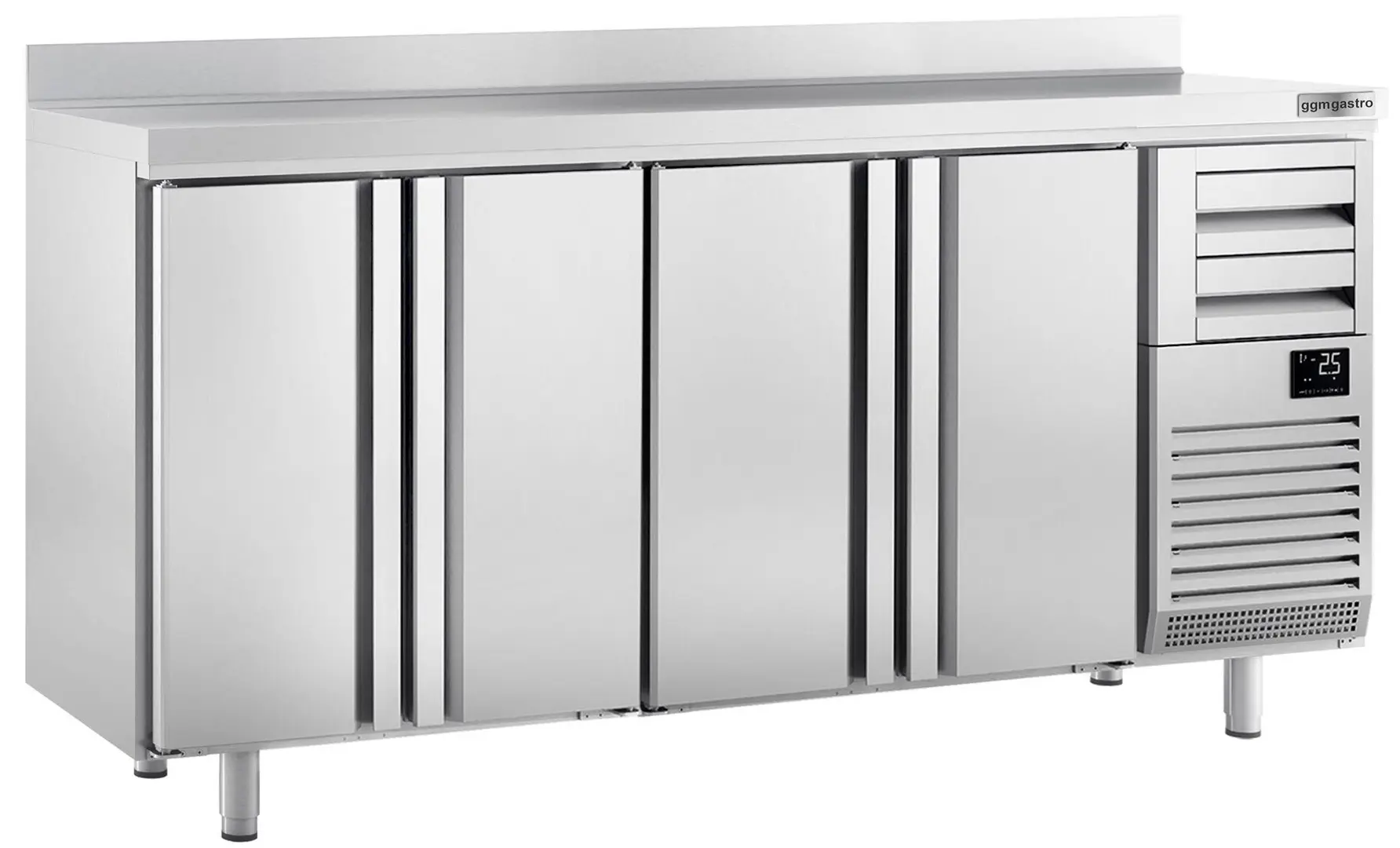 Masa frigorifica pentru bar GGM Gastro BGI256H (Inox)