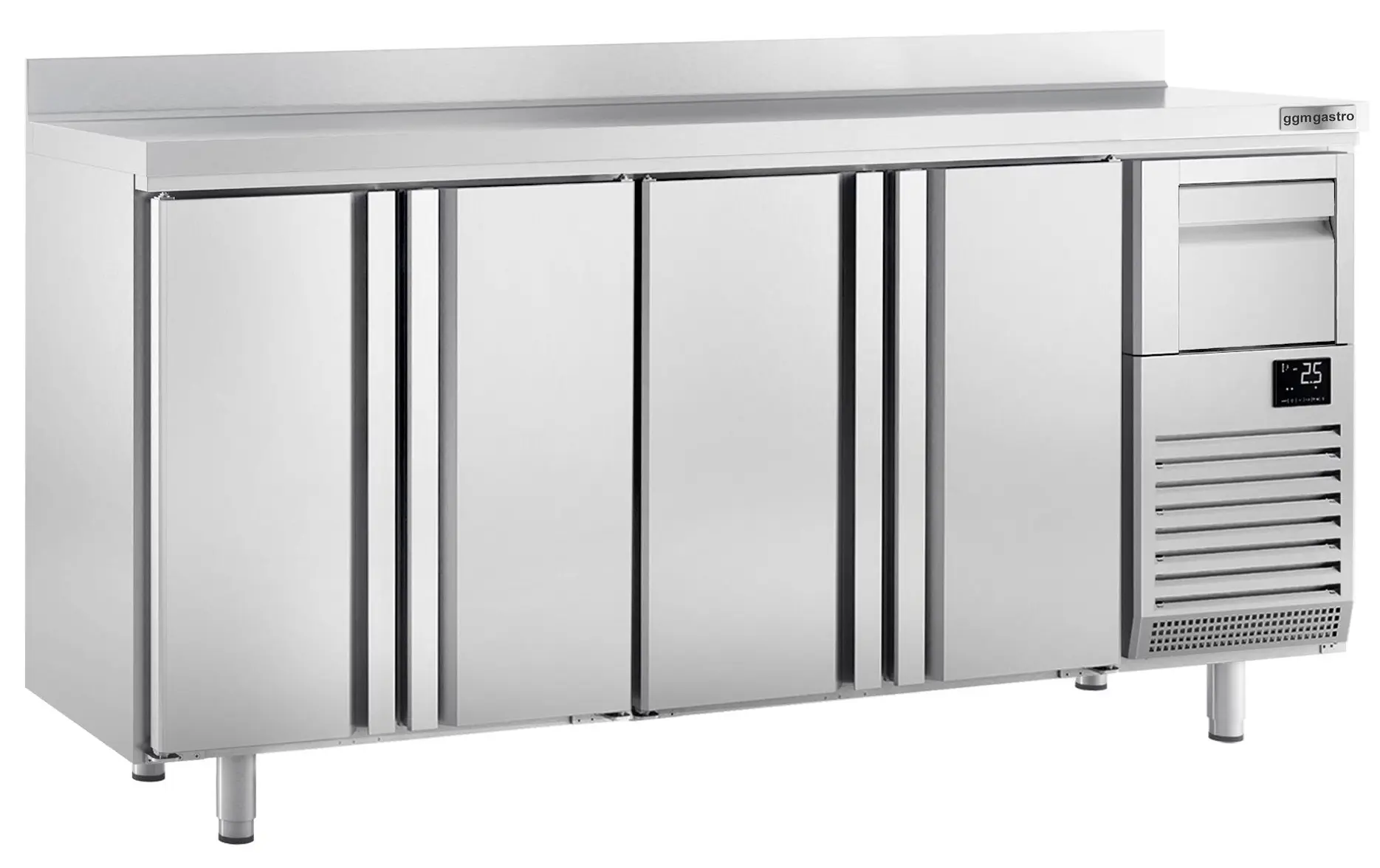 Masa frigorifica pentru bar GGM Gastro BGI256HA (Inox) - 2