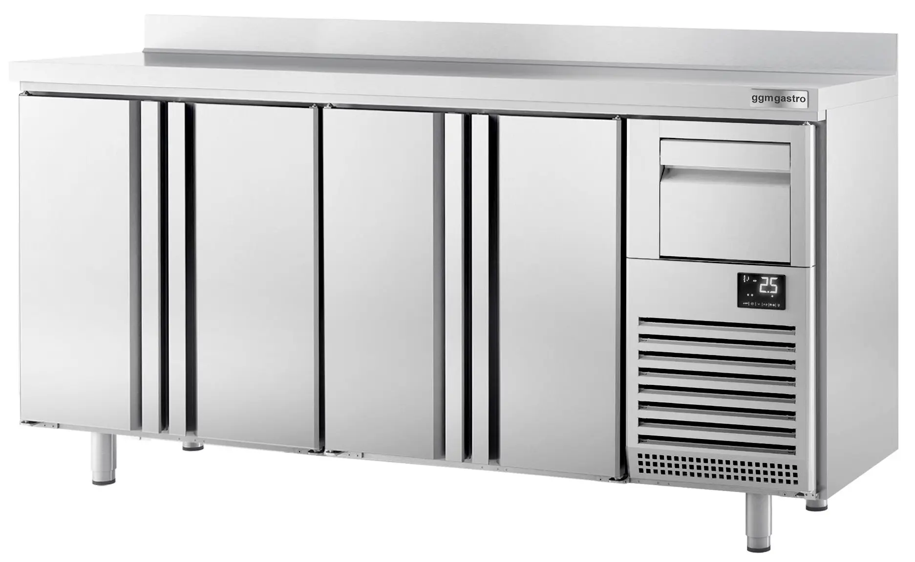 Masa frigorifica pentru bar GGM Gastro BGI256HA (Inox) - 3
