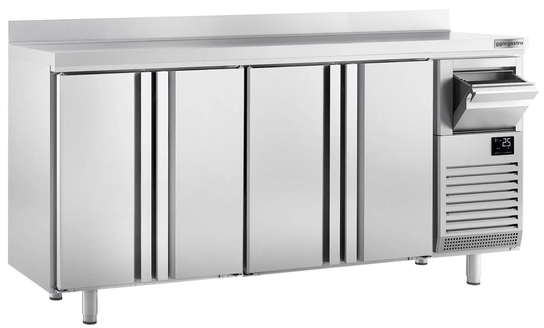 Masa frigorifica pentru bar GGM Gastro BGI256HA (Inox)