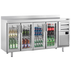 Masa frigorifica pentru bar GGM Gastro BGI256HG (Inox)