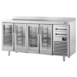 Masa frigorifica pentru bar GGM Gastro BGI256HG (Inox) Thumb
