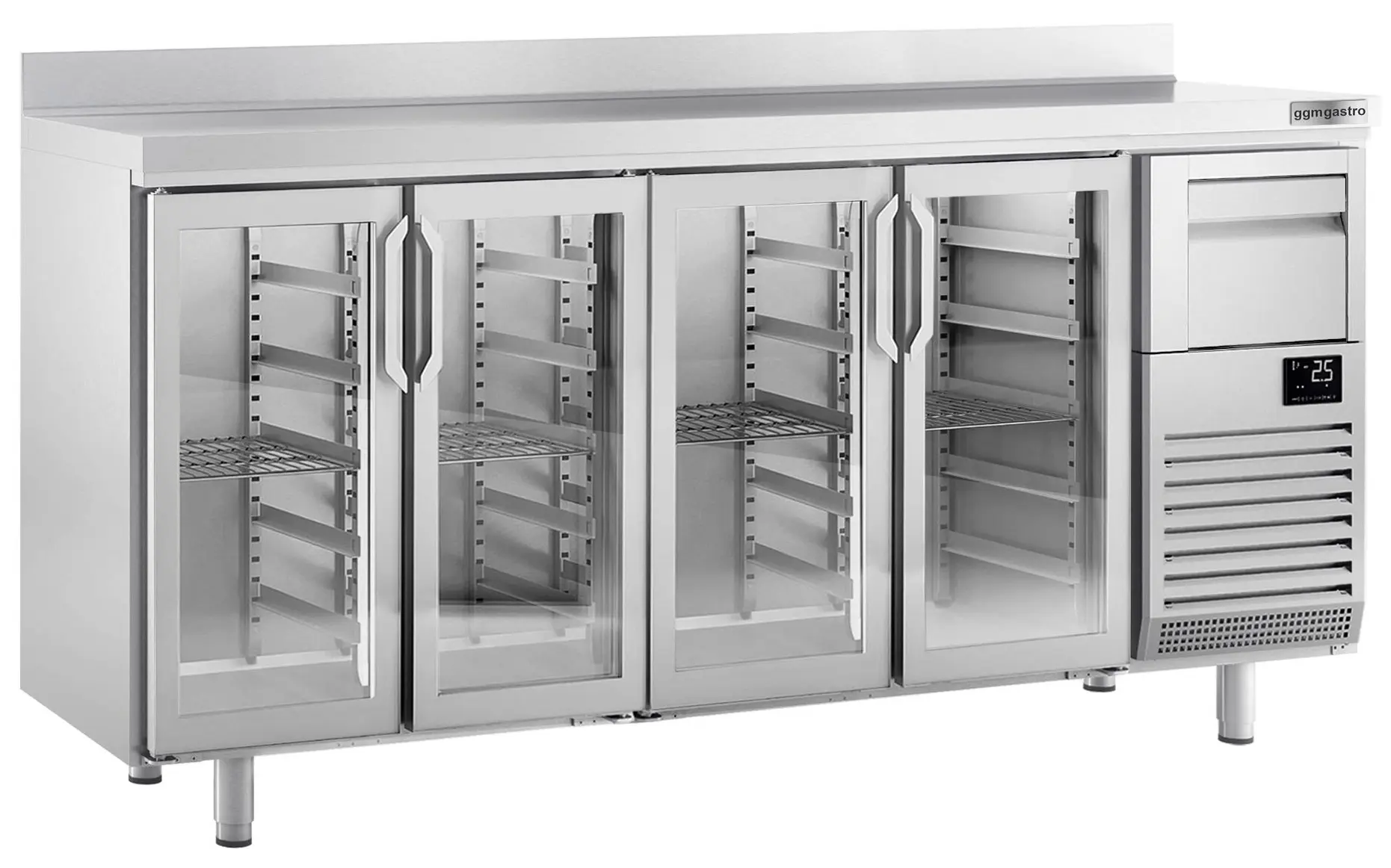 Masa frigorifica pentru bar GGM Gastro BGI256HGA (Inox) - 3