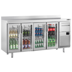 Masa frigorifica pentru bar GGM Gastro BGI256HGA (Inox)