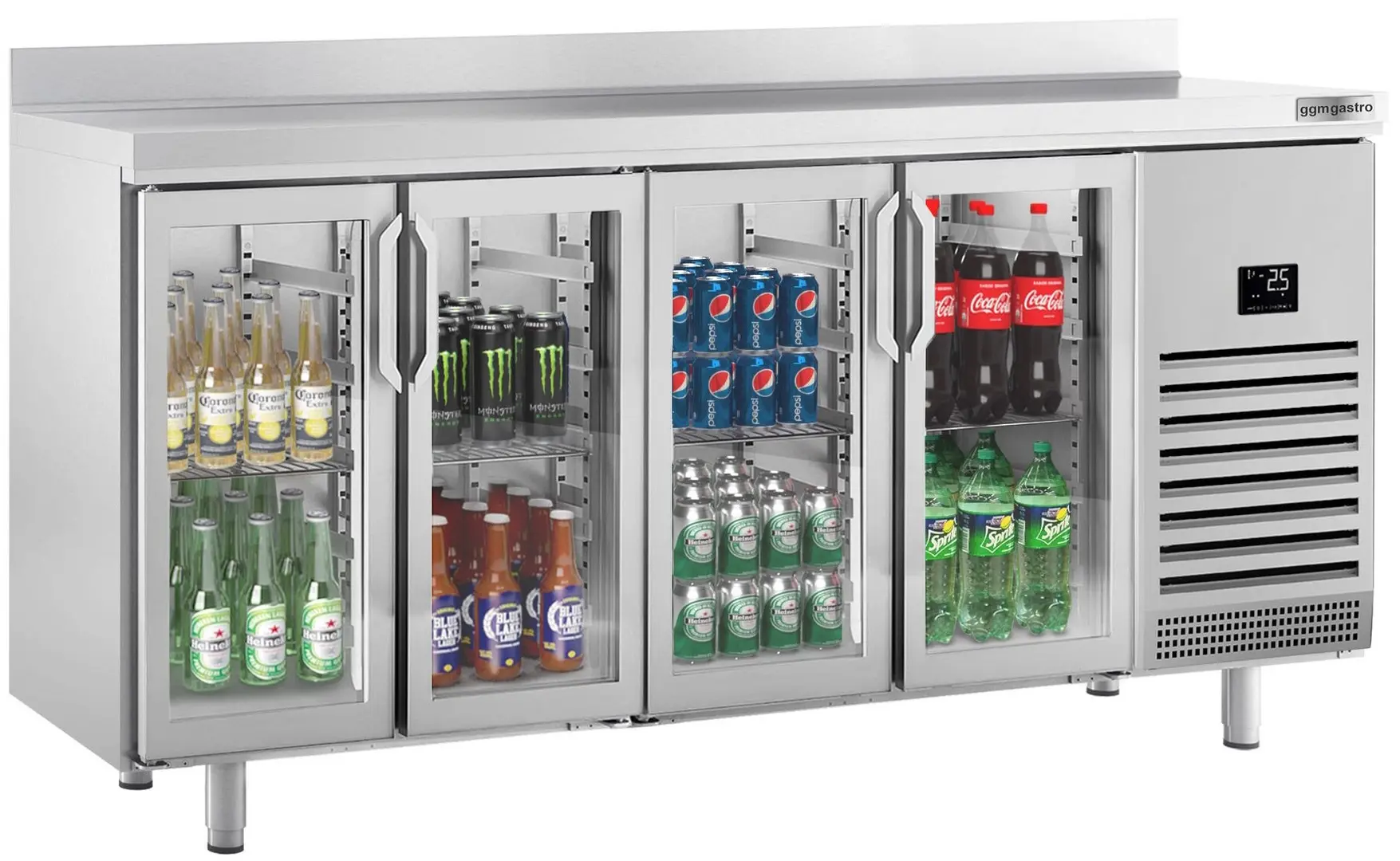 Masa frigorifica pentru bar GGM Gastro BGI257 (Inox)