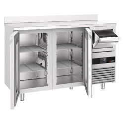 Холодильный барный стол GGM Gastro BGKF156DN#2#GT (Inox) Thumb