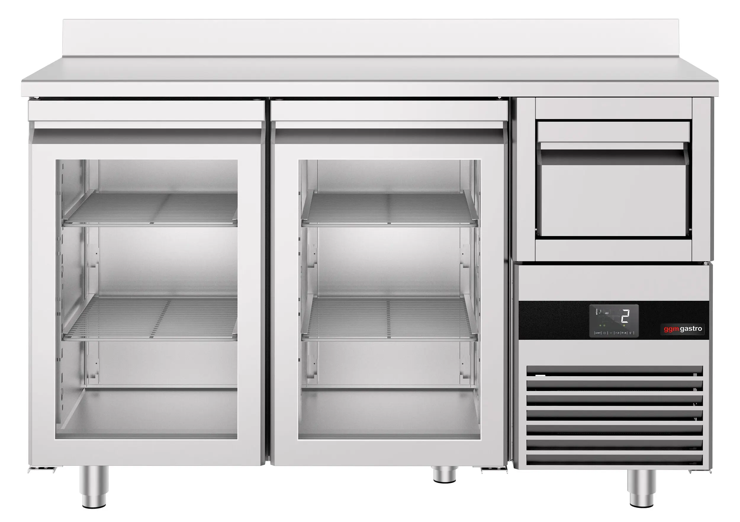Холодильный барный стол GGM Gastro BGKF156DN#2#GT (Inox) - 5