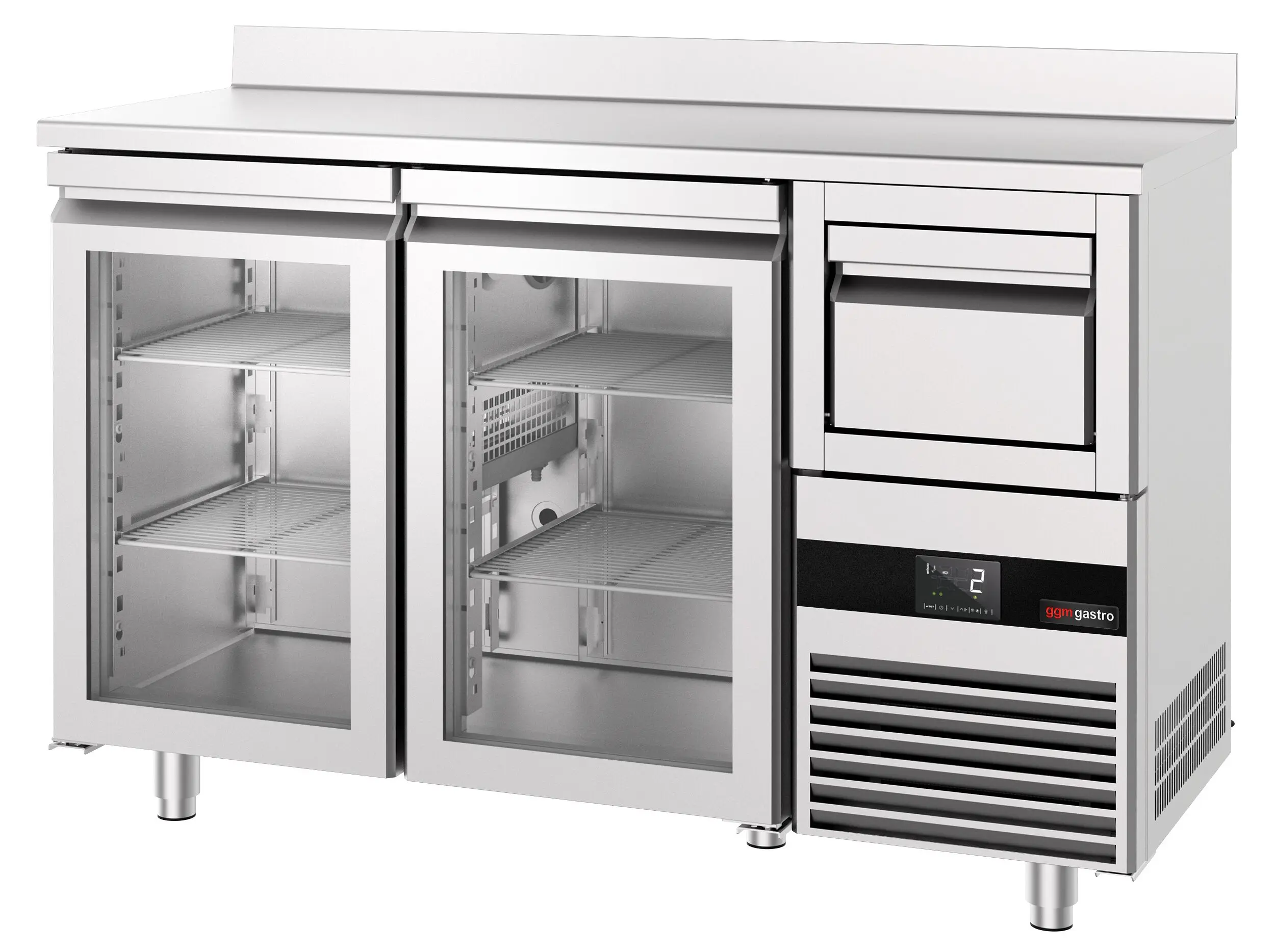 Холодильный барный стол GGM Gastro BGKF156DN#2#GT (Inox) - 6