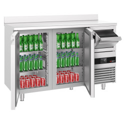 Masa frigorifica pentru bar GGM Gastro BGKF156DN (Inox) Thumb
