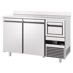 Masa frigorifica pentru bar GGM Gastro BGKF156DN (Inox) Thumb