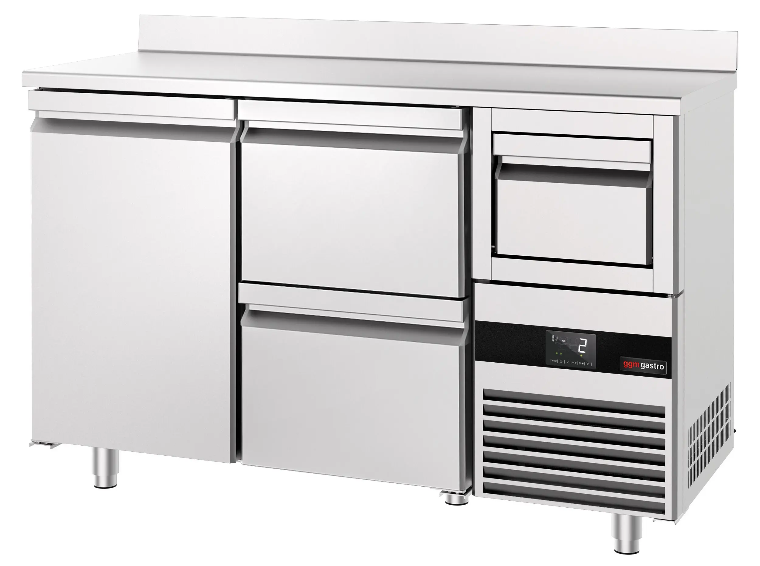 Masa frigorifica pentru bar GGM Gastro BGKF156DN#SBGKF12 (Inox) - 4