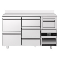 Masa frigorifica pentru bar GGM Gastro BGKF156DN#SBGKF1213 (Inox) Thumb