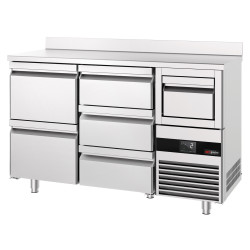 Masa frigorifica pentru bar GGM Gastro BGKF156DN#SBGKF1213 (Inox) Thumb