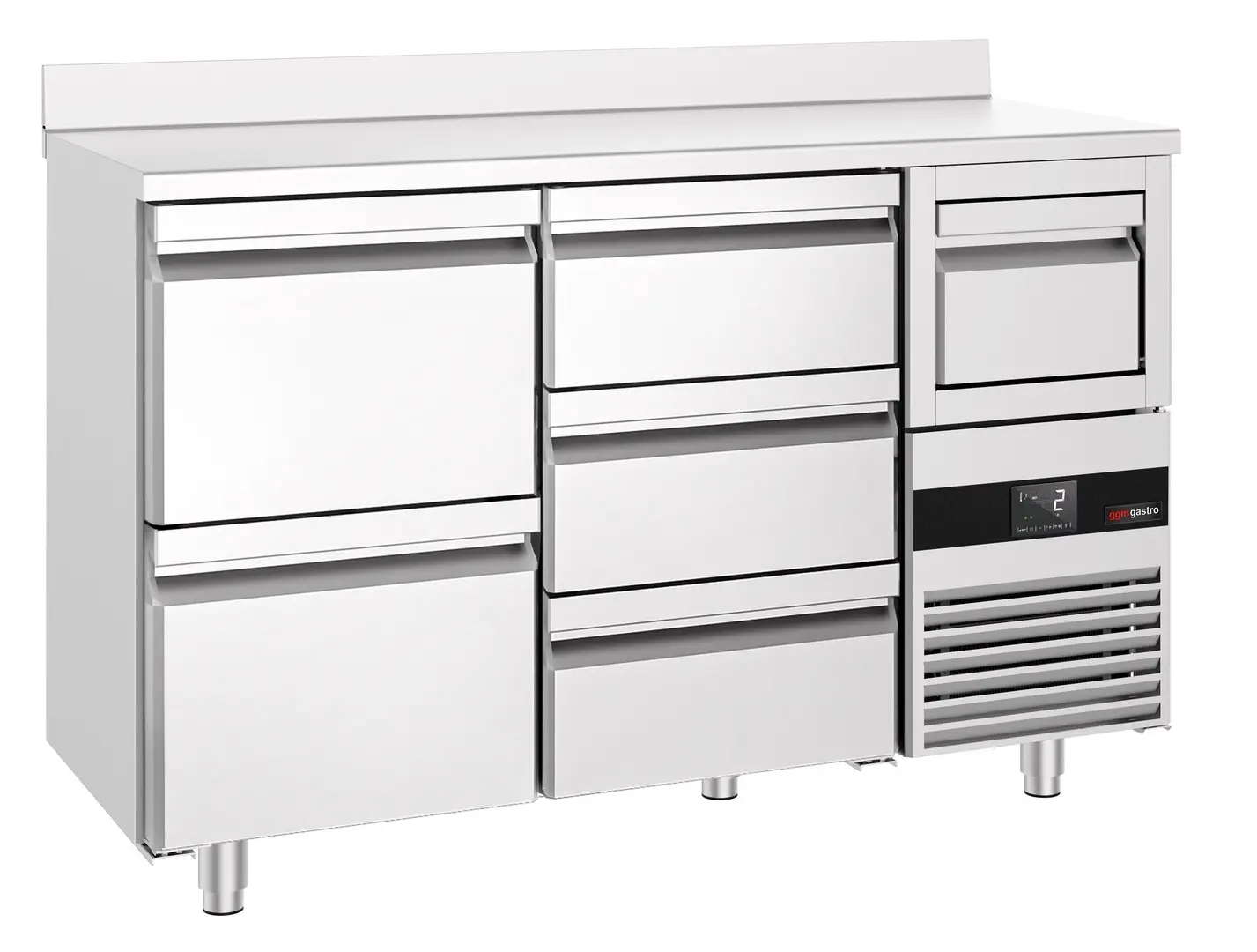 Masa frigorifica pentru bar GGM Gastro BGKF156DN#SBGKF1213 (Inox)