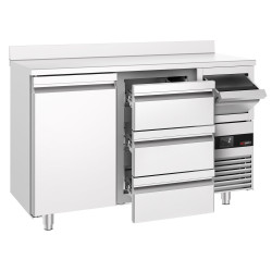 Masa frigorifica pentru bar GGM Gastro BGKF156DN#SBGKF13 (Inox) Thumb