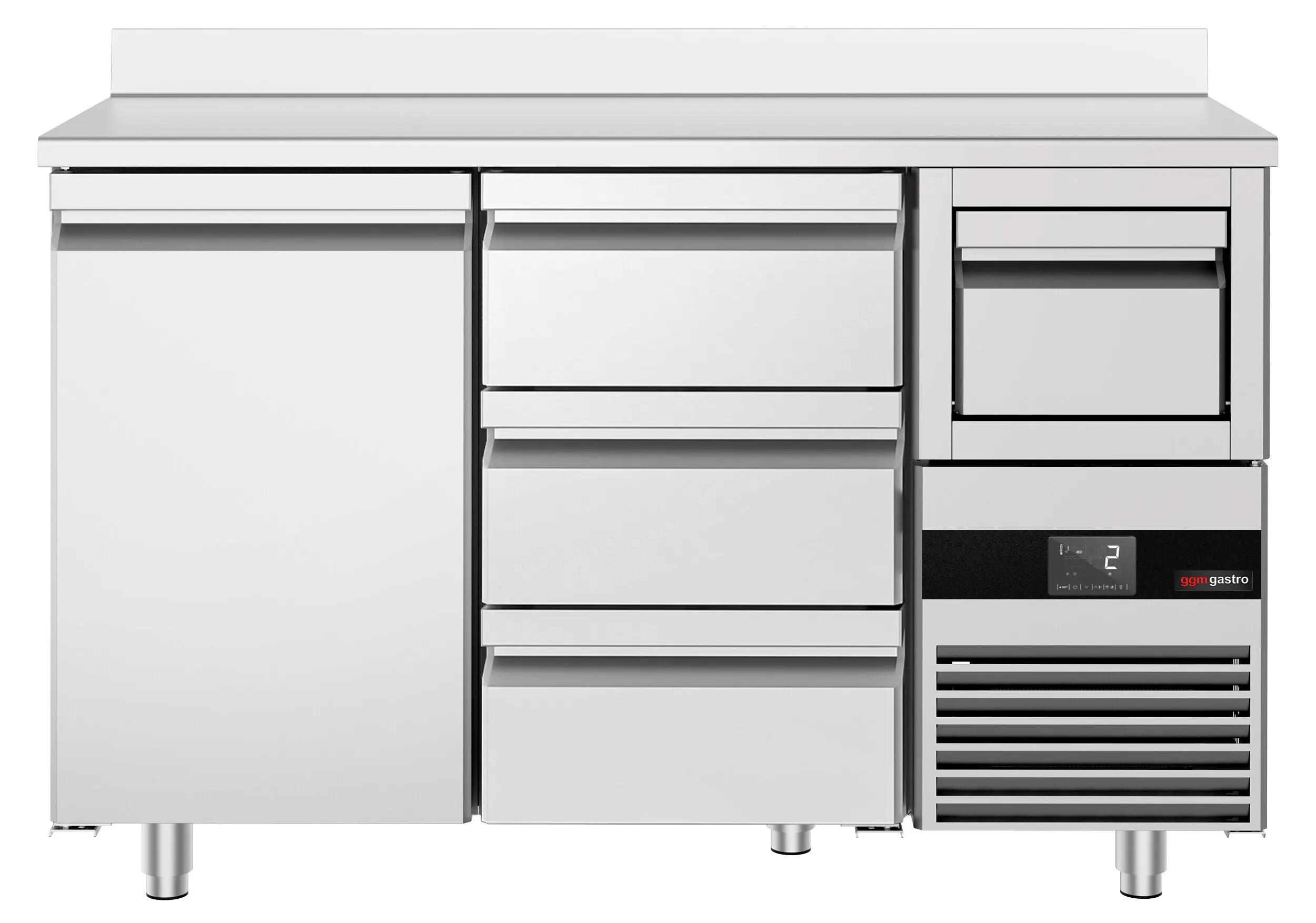 Masa frigorifica pentru bar GGM Gastro BGKF156DN#SBGKF13 (Inox) - 3