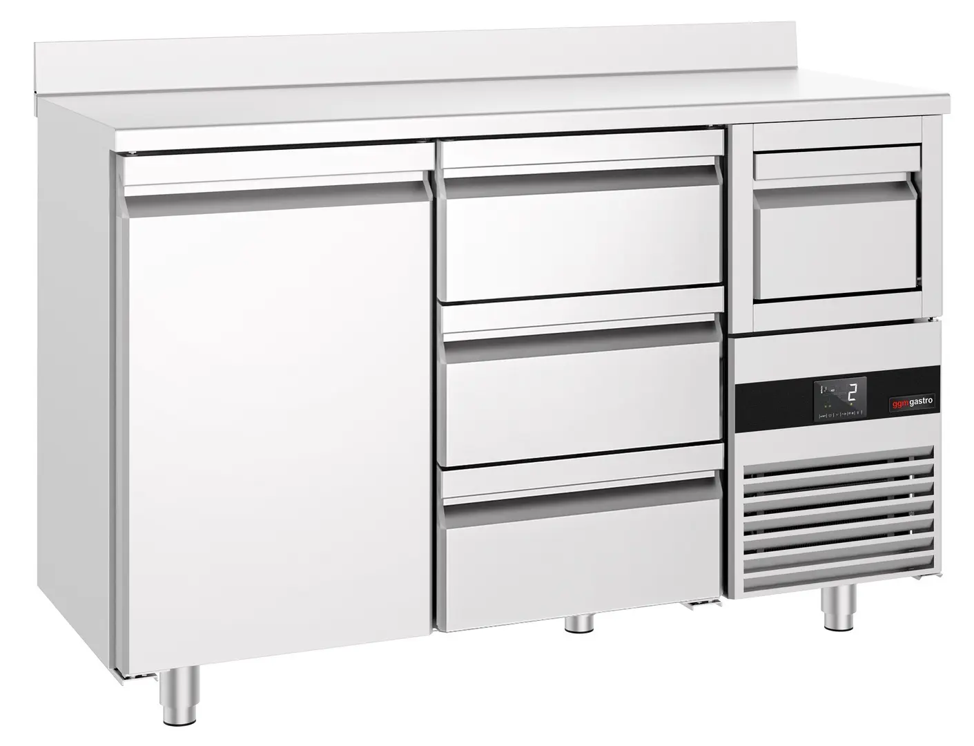 Masa frigorifica pentru bar GGM Gastro BGKF156DN#SBGKF13 (Inox)