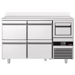 Masa frigorifica pentru bar GGM Gastro BGKF156DN4S (Inox) Thumb