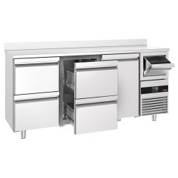 Masa frigorifica pentru bar GGM Gastro BGKF216DN#2#SBGKF12 (Inox) Thumb